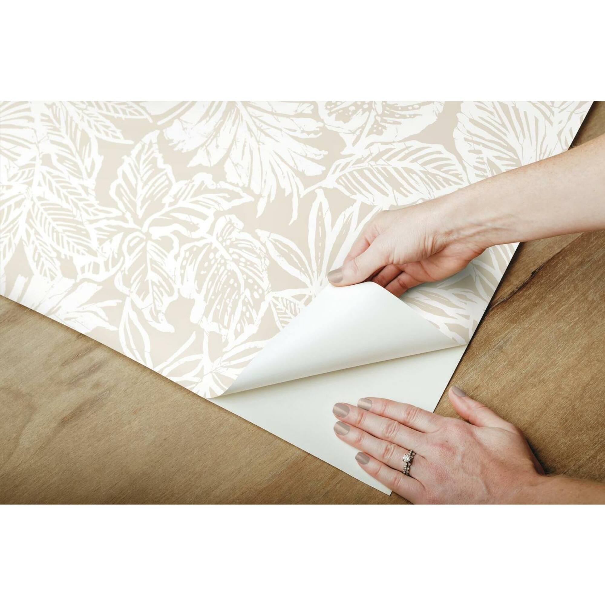 RoomMates Batik Tropical Leaf Peel & Stick Wallpaper